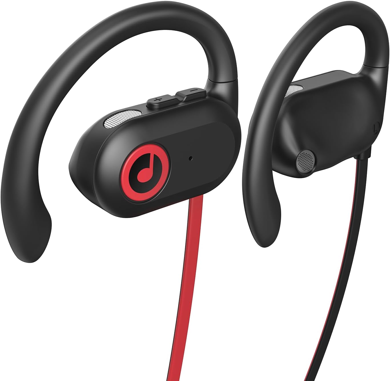 PSIER Open Ear Headphones, Bluetooth 5.3 Wireless Headphones with Deep Bass Stereo Sound, IPX5 Waterproof Wireless Earbuds 16H Playtime Bluetooth Headphones with Earhooks for Sport