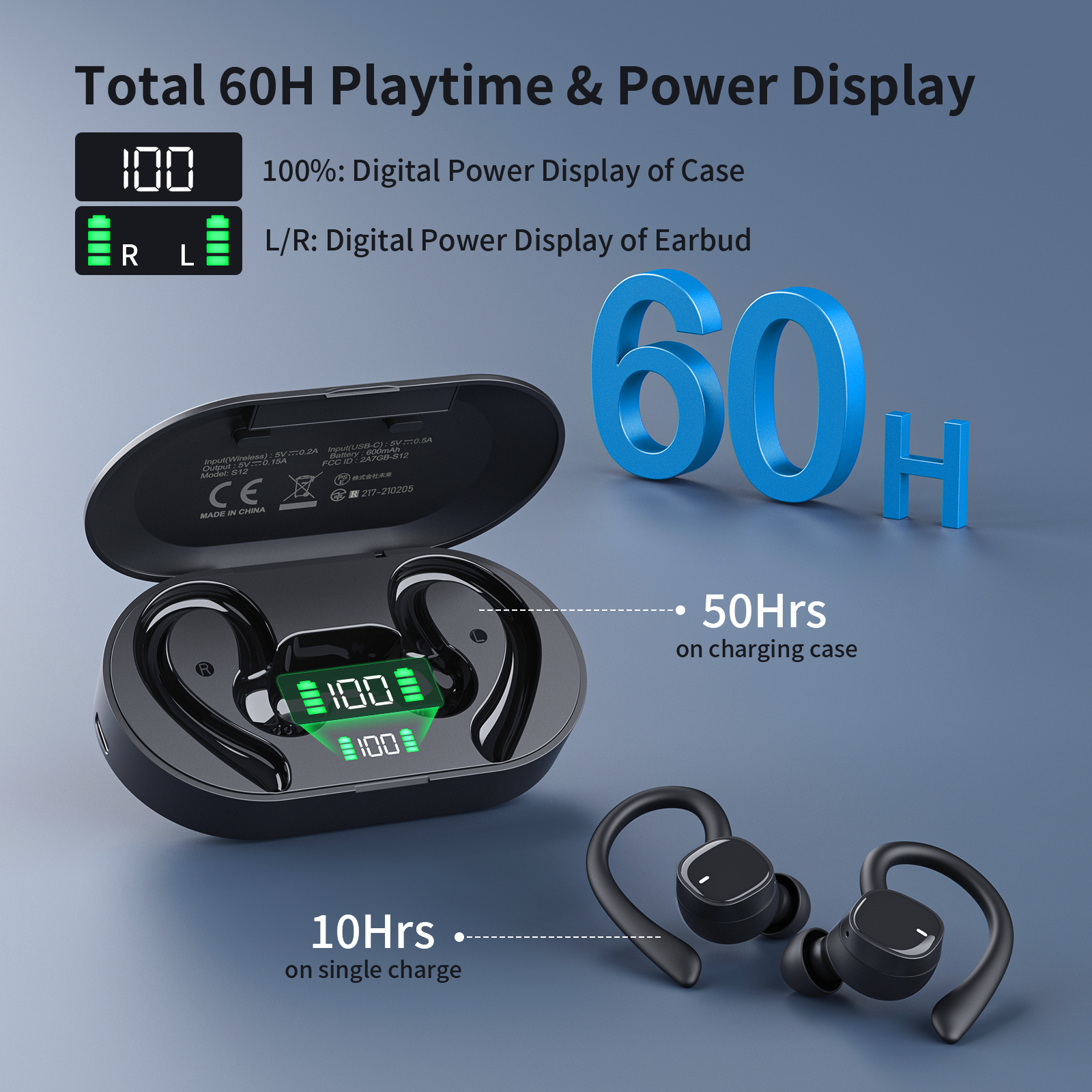Bluetooth Headphones S12